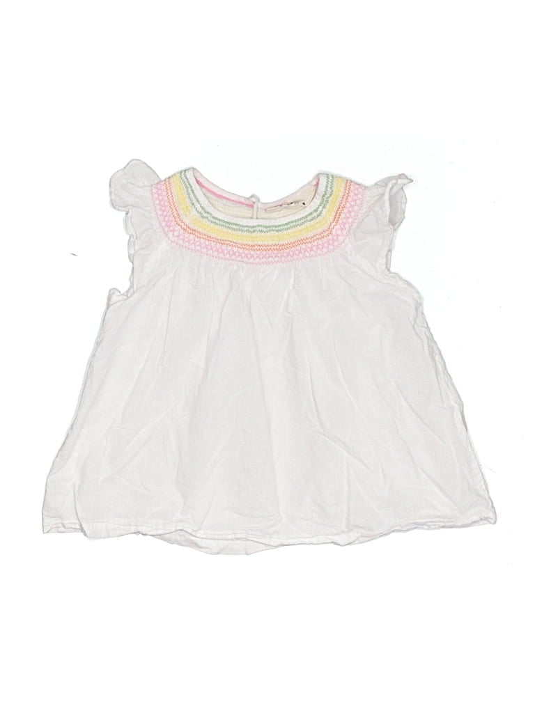 Pre-owned Mini Boden Kids' Short Sleeve T-shirt In Ivory