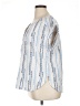 AB Studio Blue Short Sleeve Blouse Size 0X - photo 5