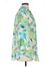 AGB 100% Polyester Print Green 3/4 Sleeve Blouse Size XL - photo 4