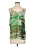 CAbi 100% Polyester Green Sleeveless Blouse Size XS - photo 1