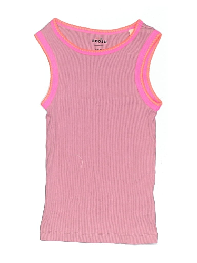 Pre-owned Mini Boden Kids' Sleeveless T-shirt In Pink