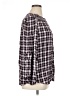 Max Studio 100% Rayon Checkered-gingham Purple 3/4 Sleeve Blouse Size XL - photo 4