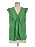 Worthington 100% Polyester Green Sleeveless Blouse Size L - photo 1
