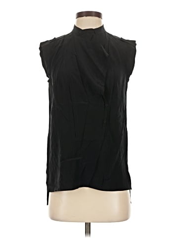 BCBGMAXAZRIA Sleeveless Silk Top (view 1)