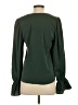 Aqua 100% Polyester Green Long Sleeve Blouse Size S - photo 2