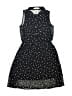 H&M 100% Polyester Hearts Black Dress Size 10 - 11 - photo 1
