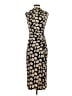 Talbots 100% Polyester Print Black Cocktail Dress Size 4 - photo 1