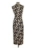 Talbots 100% Polyester Print Black Cocktail Dress Size 4 - photo 2