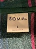 Soma Plaid Teal Long Sleeve Button-Down Shirt Size L - photo 7