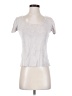 Neiman Marcus Silver Short Sleeve Top Size S - photo 1