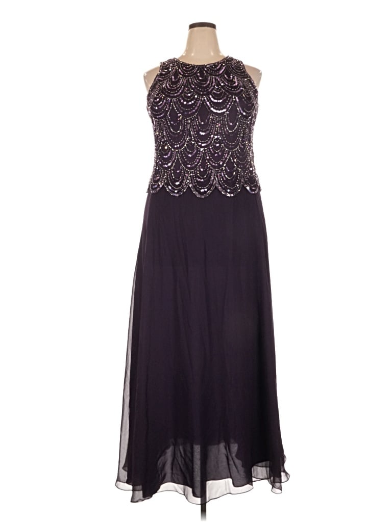 Pre-owned Jkara Cocktail Dress In Purple