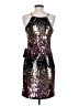Venus 100% Polyester Metallic Silver Cocktail Dress Size XS - photo 2