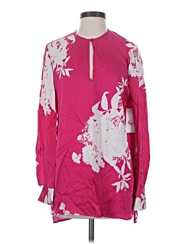 Equipment Long Sleeve Silk Top (view 1)