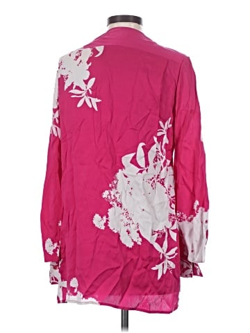 Equipment Long Sleeve Silk Top (view 2)