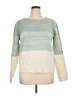 Cupcakes & Cashmere Color Block Teal Pullover Sweater Size XL - photo 1