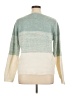 Cupcakes & Cashmere Color Block Teal Pullover Sweater Size XL - photo 2