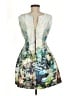 Zara Basic Graphic White Cocktail Dress Size M - photo 2