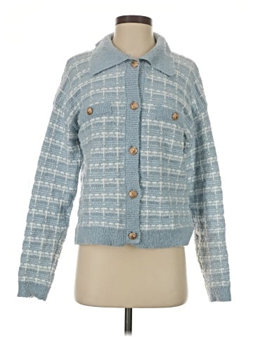 Aqua Cardigan (view 1)
