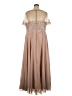 Xscape 100% Polyester Tan Cocktail Dress Size 22 - photo 2