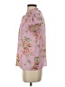 Maison d' Amelie 100% Polyester Floral Pink Short Sleeve Blouse Size S - photo 5