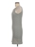 Mango Solid Gray Casual Dress Size 8 - photo 5