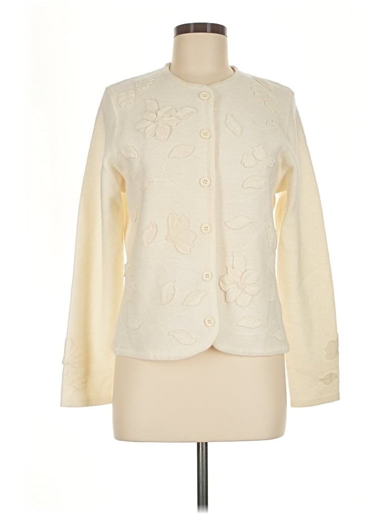 Pre-owned Pendleton Wool Cardigan Sweater In Ivory