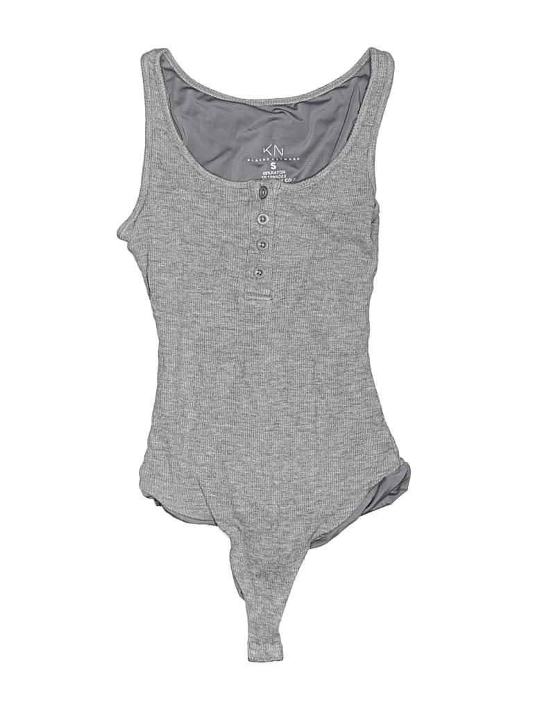 Pre-owned Klassy Network Bodysuit In Gray