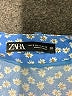 Zara 100% Viscose Floral Blue Skort Size S - photo 3