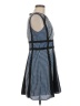 BCBGMAXAZRIA 100% Polyester Argyle Blue Cocktail Dress Size 6 - photo 4