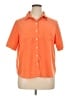 Travelsmith 100% Polyester Orange Short Sleeve Blouse Size XL (petite) - photo 1