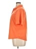 Travelsmith 100% Polyester Orange Short Sleeve Blouse Size XL (petite) - photo 5