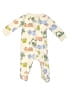 Carter's 100% Cotton Print Ivory Long Sleeve Onesie Size 3-6 mo - photo 1