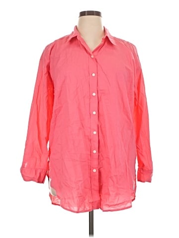 Universal Thread 3/4 Sleeve Button-Down Shirt (view 1)