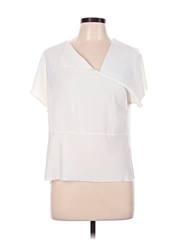 Zara W&B Collection Short Sleeve Blouse (view 1)
