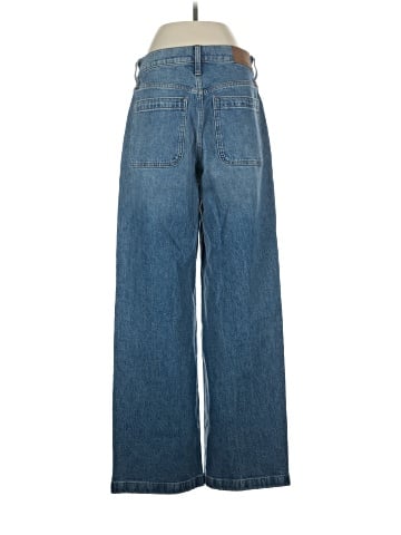 Madewell The Emmett Wide-Leg Jean in Lakecourt Wash: Patch Pocket Edition (view 2)