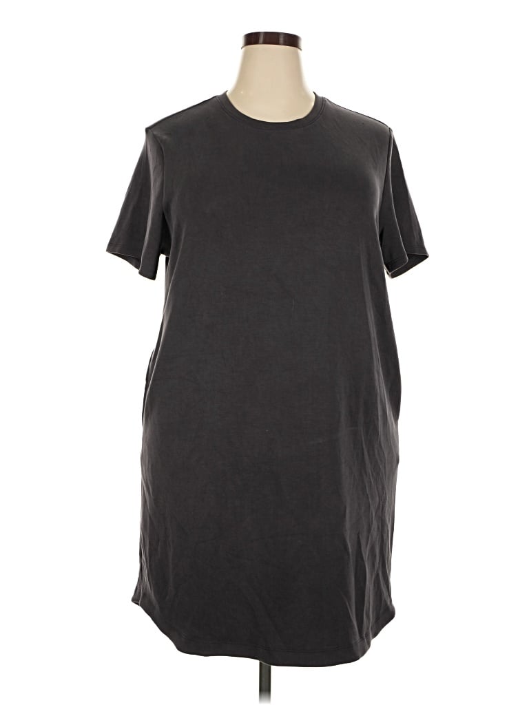 Pre-owned Member's Mark Casual Dress In Gray