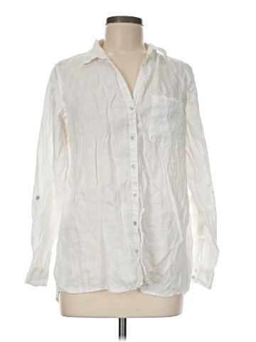 Sigrid Olsen Long Sleeve Button-Down Shirt (view 1)