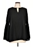 MICHAEL Michael Kors 100% Polyester Black Long Sleeve Blouse Size L - photo 1