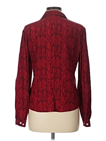 August Silk Long Sleeve Silk Top (view 2)