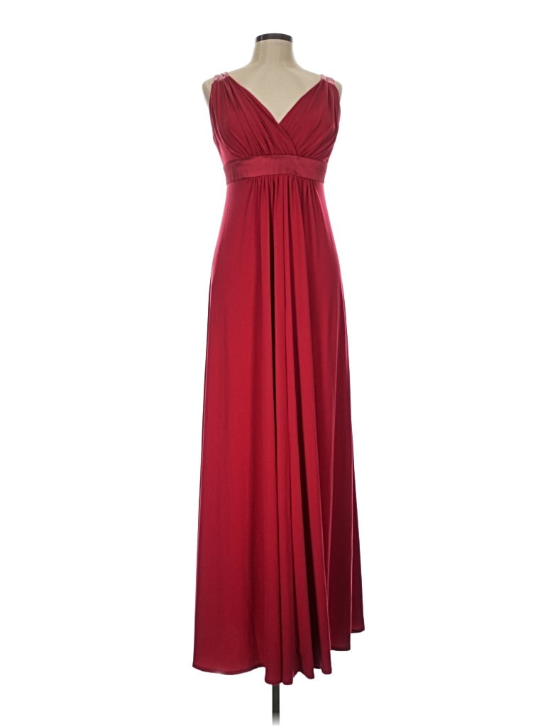 Pre-owned David's Bridal Cocktail Dress In Burgundy
