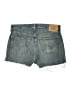 Levi's 100% Cotton Blue Denim Shorts Size 32 waist - photo 2