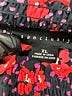 Sanctuary 100% Recycled Polyester Floral Red Long Sleeve Blouse Size XL - photo 7