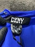 DKNY 100% Polyester Blue Cocktail Dress Size 14 - photo 7