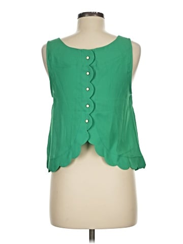 Blue Rain Sleeveless Blouse (view 2)