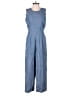 J.Crew 100% Cotton Solid Blue Jumpsuit Size 2 (petite) - photo 1