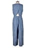 J.Crew 100% Cotton Solid Blue Jumpsuit Size 2 (petite) - photo 2