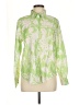 Unbranded 100% Polyester Floral Green Long Sleeve Blouse Size M - photo 1