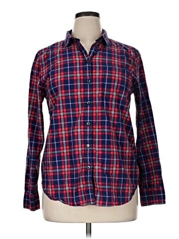 J.Crew Factory Store Long Sleeve Button-Down Shirt (view 1)
