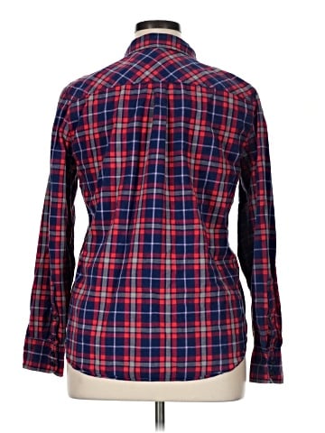 J.Crew Factory Store Long Sleeve Button-Down Shirt (view 2)