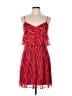 mattox 100% Polyester Stripes Red Cocktail Dress Size 10 - photo 1